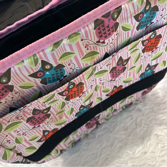 Wildkin Whimsical Owl Messenger Bag Tote Flap Close 5 Pockets Adjustable Strap - Picture 5 of 10